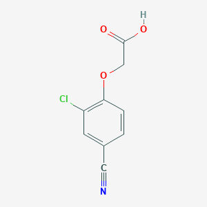 2-(2-Chloro-4-cyanophenoxy)acetic acid chemical structure (CAS 926270-12-4)