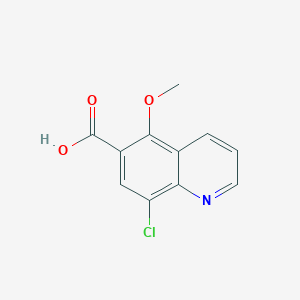 8-Chloro-5-methoxyquinoline-6-carboxylic acid chemical structure (CAS 926270-95-3)