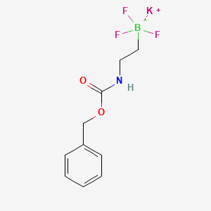 Potassium (2-(((benzyloxy)carbonyl)amino)ethyl)trifluoroborate chemical structure (CAS 926280-84-4)