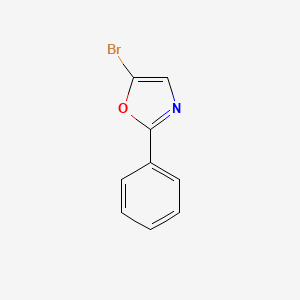 5-Bromo-2-phenyloxazole chemical structure (CAS 92629-11-3)