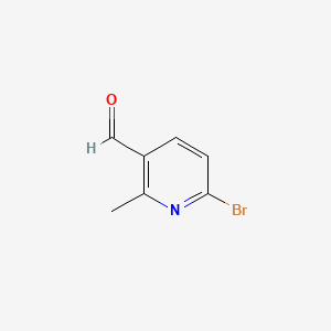 6-Bromo-2-methylnicotinaldehyde chemical structure (CAS 926293-55-2)
