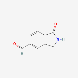 1-Oxoisoindoline-5-carbaldehyde chemical structure (CAS 926307-99-5)
