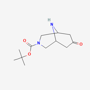 tert-Butyl 7-oxo-3,9-diazabicyclo[3.3.1]nonane-3-carboxylate chemical structure (CAS 926659-01-0)