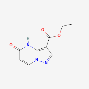 Ethyl 5-oxo-4,5-dihydropyrazolo[1,5-a]pyrimidine-3-carboxylate chemical structure (CAS 926663-00-5)