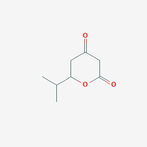 6-Isopropyldihydro-2H-pyran-2,4(3H)-dione chemical structure (CAS 92687-13-3)