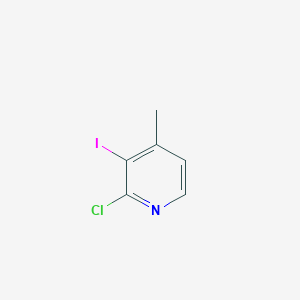 2-Chloro-3-iodo-4-methylpyridine chemical structure (CAS 926922-28-3)