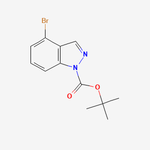 1-Boc-4-Bromo-1H-indazole chemical structure (CAS 926922-37-4)