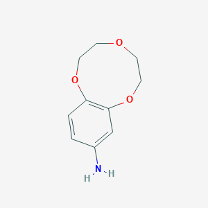 2,3,5,6-Tetrahydrobenzo[b][1,4,7]trioxonin-9-amine chemical structure (CAS 927178-67-4)