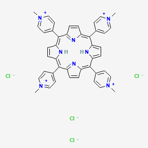 5,10,15,20-Tetrakis(1-methylpyridinium-4-yl)porphyrin tetrachloride chemical structure (CAS 92739-63-4)