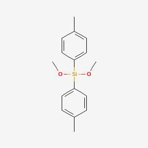 Dimethoxydi-p-tolylsilane chemical structure (CAS 92779-72-1)