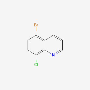 5-Bromo-8-chloroquinoline chemical structure (CAS 927800-41-7)