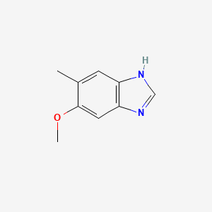 5-Methoxy-6-methyl-1H-benzo[d]imidazole chemical structure (CAS 92799-41-2)
