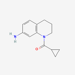 (7-Amino-3,4-dihydroquinolin-1(2H)-yl)(cyclopropyl)methanone chemical structure (CAS 927996-40-5)