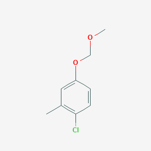 1-Chloro-4-(methoxymethoxy)-2-methylbenzene chemical structure (CAS 928025-22-3)