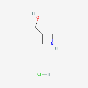 Azetidin-3-ylmethanol hydrochloride chemical structure (CAS 928038-44-2)