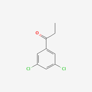 1-(3,5-Dichlorophenyl)propan-1-one chemical structure (CAS 92821-92-6)