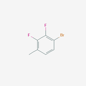 1-Bromo-2,3-difluoro-4-methylbenzene chemical structure (CAS 928304-47-6)