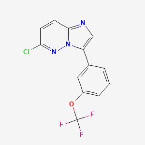 6-Chloro-3-(3-(trifluoromethoxy)phenyl)imidazo[1,2-b]pyridazine chemical structure (CAS 928337-00-2)