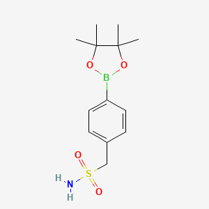 (4-(4,4,5,5-Tetramethyl-1,3,2-dioxaborolan-2-yl)phenyl)methanesulfonamide chemical structure (CAS 928657-23-2)