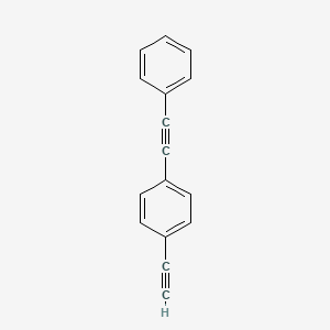 1-Ethynyl-4-(phenylethynyl)benzene chemical structure (CAS 92866-00-7)