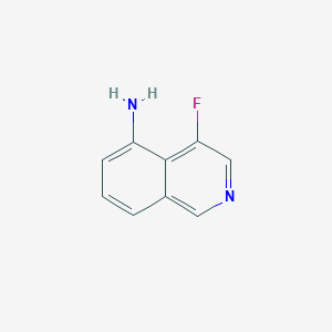 4-Fluoroisoquinolin-5-amine chemical structure (CAS 928664-14-6)