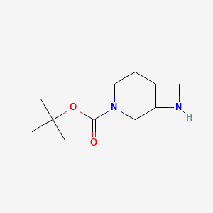 tert-Butyl 3,8-diazabicyclo[4.2.0]octane-3-carboxylate chemical structure (CAS 928754-14-7)