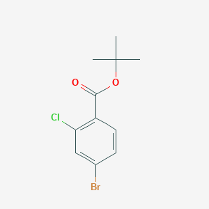 tert-Butyl 4-bromo-2-chlorobenzoate chemical structure (CAS 929000-18-0)