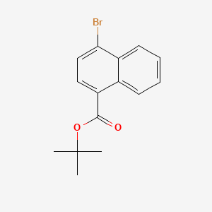 tert-Butyl 4-bromo-1-naphthoate chemical structure (CAS 929000-22-6)