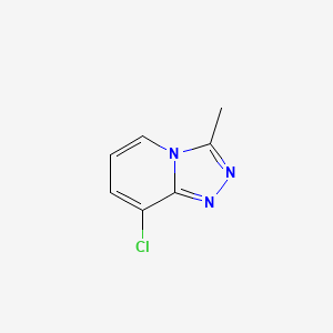 8-Chloro-3-methyl-[1,2,4]triazolo[4,3-a]pyridine chemical structure (CAS 929000-42-0)