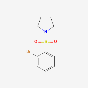 1-((2-Bromophenyl)sulfonyl)pyrrolidine chemical structure (CAS 929000-58-8)