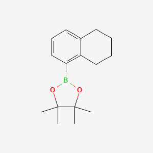 5,6,7,8-TEtrahydronaphthalene-1-boronic acid pinacol ester chemical structure (CAS 929031-44-7)
