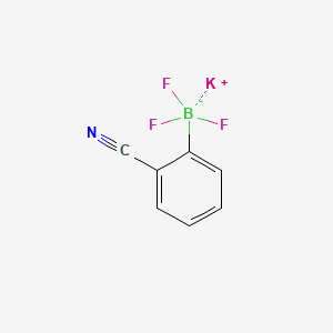 Potassium (2-cyanophenyl)trifluoroborate chemical structure (CAS 929038-12-0)