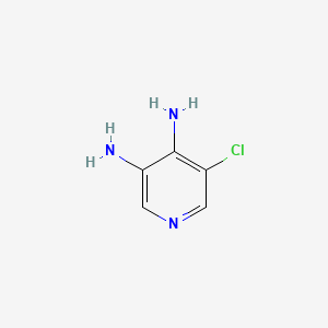 5-Chloropyridine-3,4-diamine chemical structure (CAS 929074-42-0)