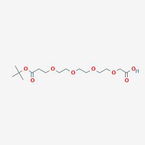 17,17-Dimethyl-15-oxo-3,6,9,12,16-pentaoxaoctadecanoic acid chemical structure (CAS 929087-83-2)