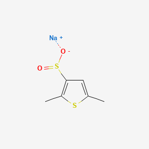 Sodium 2,5-dimethylthiophene-3-sulfinate chemical structure (CAS 929094-24-6)