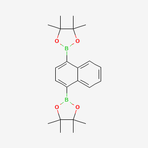1,4-Bis(4,4,5,5-tetramethyl-1,3,2-dioxaborolan-2-yl)naphthalene chemical structure (CAS 929103-36-6)