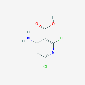 4-Amino-2,6-dichloronicotinic acid chemical structure (CAS 929288-22-2)