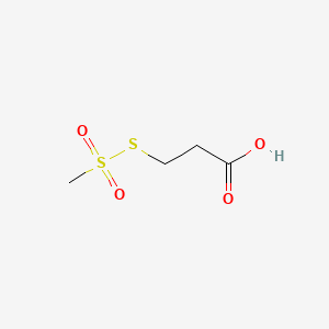 3-((Methylsulfonyl)thio)propanoic acid chemical structure (CAS 92953-12-3)