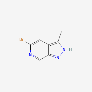 5-Bromo-3-methyl-1H-pyrazolo[3,4-c]pyridine chemical structure (CAS 929617-30-1)