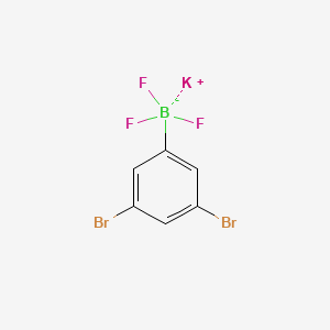 Potassium 3,5-dibromophenyltrifluoroborate chemical structure (CAS 929626-21-1)