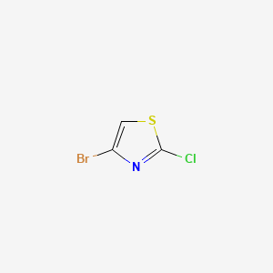 4-Bromo-2-chlorothiazole chemical structure (CAS 92977-45-2)