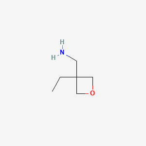 (3-Ethyloxetan-3-yl)methanamine chemical structure (CAS 929900-20-9)