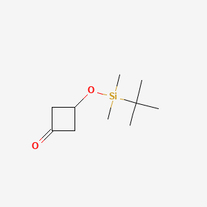 3-((tert-Butyldimethylsilyl)oxy)cyclobutanone chemical structure (CAS 929913-18-8)