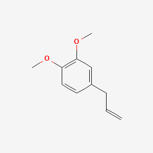 4-Allyl-1,2-Dimethoxybenzene chemical structure (CAS 93-15-2)