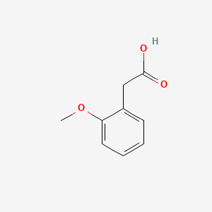 2-Methoxyphenylacetic acid chemical structure (CAS 93-25-4)