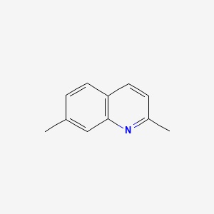 2,7-Dimethylquinoline chemical structure (CAS 93-37-8)