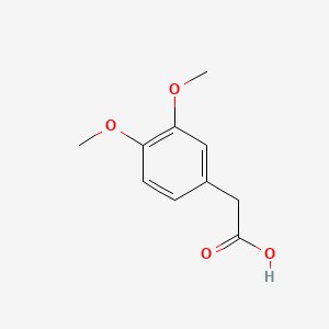 3,4-Dimethoxyphenylacetic acid chemical structure (CAS 93-40-3)