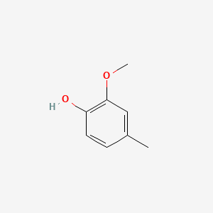 2-Methoxy-4-methylphenol chemical structure (CAS 93-51-6)