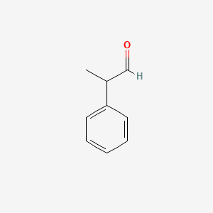 Hydratropaldehyde chemical structure (CAS 93-53-8)