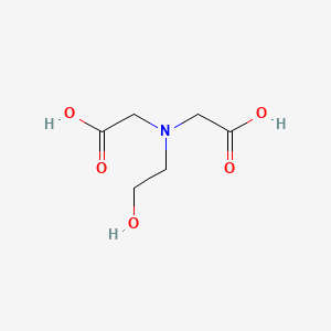 2,2'-((2-Hydroxyethyl)azanediyl)diacetic acid chemical structure (CAS 93-62-9)